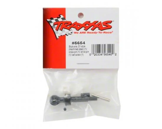 Traxxas Stub axle CV style (machined steel) (1)/ cross pin (1)/ drive pin (1) — image 3 of 3