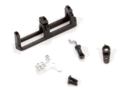 Traxxas Linkage shift (includes: ball collar spring ball cup servo horn linkage wire)/ shift servo mount/ 3x8mm BCS (2) &mdash; image 2 of 3