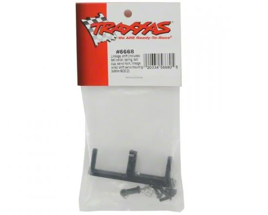Traxxas Linkage shift (includes: ball collar spring ball cup servo horn linkage wire)/ shift servo mount/ 3x8mm BCS (2) &mdash; image 3 of 3