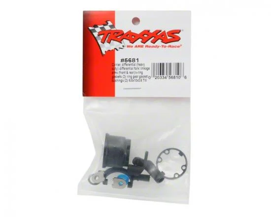Traxxas Carrier differential (heavy duty)/ differential fork/ linkage arms (front rear)/x-ring gaskets (2)/ ring gear gasket/ bushings (2)/ 6.5x10x0.5 TW &mdash; image 2 of 2