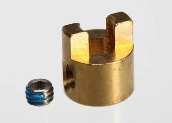 Traxxas Drive dog/ 4x3mm GS (stainless with threadlock) (1) &mdash; image 2 of 2