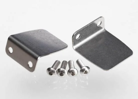 Traxxas Trim tab (2)/ 4x12mm BCS (stainless) (4) &mdash; image 2 of 2