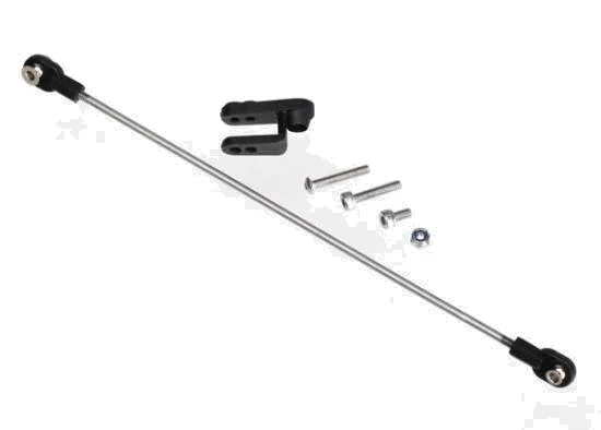 Traxxas Rudder pushrod assembled/ servo horn/ 3x18mm BCS (stainless) (1)/ 3x15mm CS (stainless) (1)/ 3x6mm CS (stainless) (1)/ NL 3.0 (1) — image 2 of 2