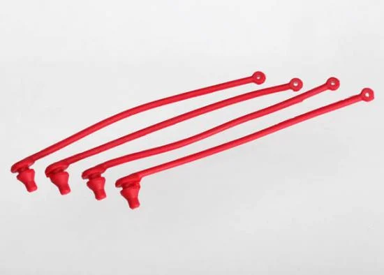 Traxxas Body clip retainer red (4) &mdash; image 2 of 2