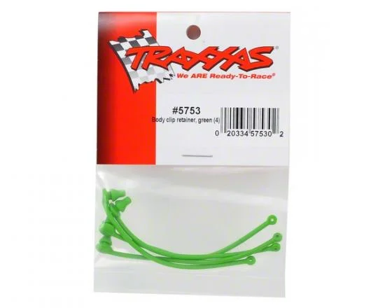 Traxxas Body clip retainer green (4) &mdash; image 3 of 3