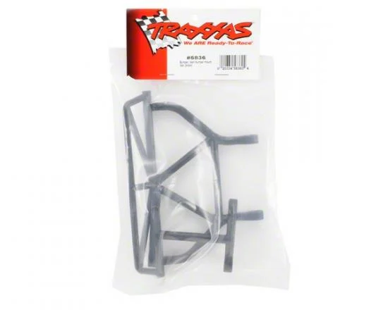 Traxxas Bumper rear/ bumper mount rear (black) &mdash; image 3 of 3