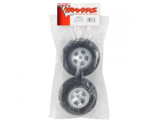 Traxxas SCT Short Course Tyres on SCT Chrome/Chrome Wheels - 12mm Hex (2) — image 3 of 3