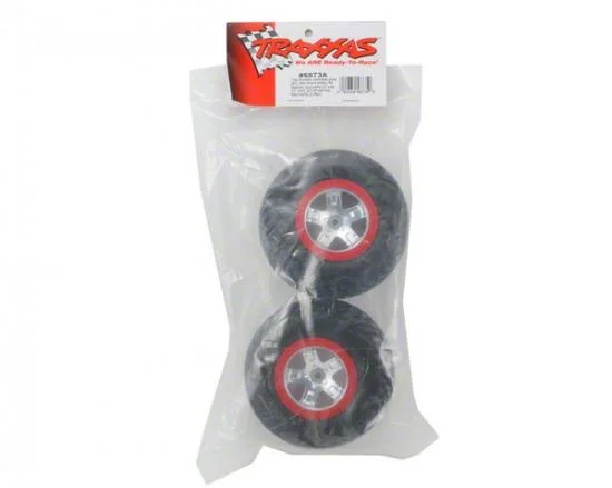 Traxxas SCT Short Course Tyres on SCT Chrome/Red Wheels - 12mm Hex (2) — image 3 of 3