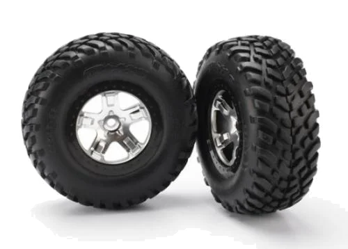 Traxxas SCT Short Course Tyres on SCT Chrome/Black Wheels - 12mm Hex (2) — image 2 of 3