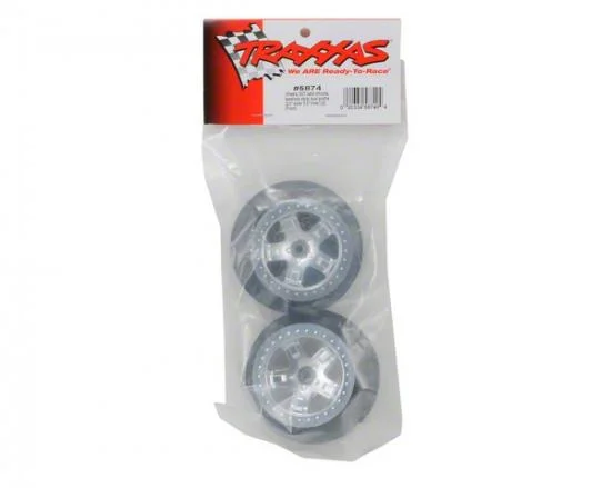 Traxxas Short Course Chrome SCT Wheels - Chrome Beadlock - 12mm Hex (2) (2WD Front) — image 3 of 3