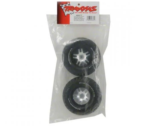 Traxxas BF Goodrich Short Course Tyres on SS Chrome/Black Wheels (2WD Front) — image 3 of 3