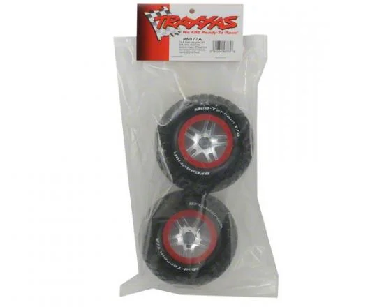 Traxxas BF Goodrich Short Course Tyres on SS Chrome/Red Wheels (2WD Front) — image 3 of 3