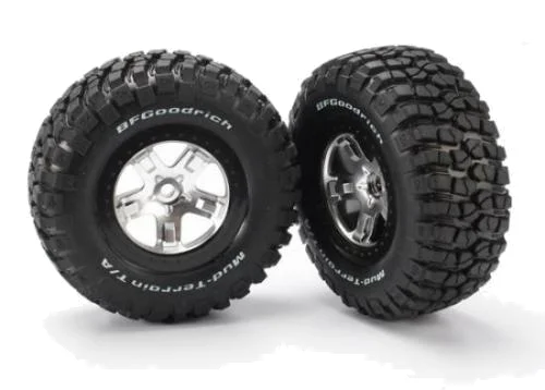 Traxxas BF Goodrich Short Course Tyres on SCT Chrome/Black Wheels - 12mm Hex (2) — image 2 of 3