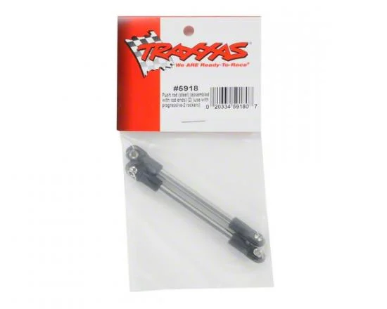 Traxxas Push rod (steel) (assembled with rod ends) (2) (use with progressive-2 rockers) — image 2 of 2