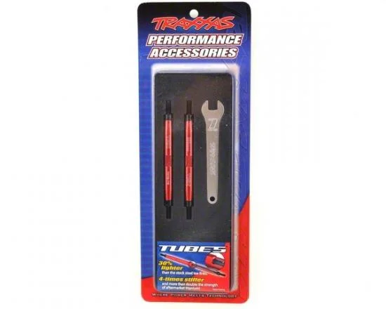 Traxxas Toe links Slayer Pro 4X4 (Tubes 7075-T6 Aluminium red) (88mm fits front or rear) (2)/ rod ends rear (4)/ rod ends front (4)/ wrench (1) — image 3 of 3