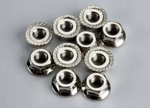 Traxxas Nuts 4mm flanged (10) — image 2 of 2