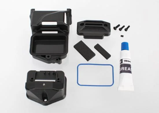 Traxxas Box receiver (sealed) (servo mount)/ foam (2)/ BCS 3x10mm/ CS 2.5x8mm (2)/ GS 3x4mm/ silicone grease — image 2 of 3