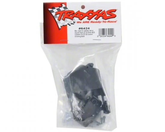 Traxxas Box receiver (sealed) (servo mount)/ foam (2)/ BCS 3x10mm/ CS 2.5x8mm (2)/ GS 3x4mm/ silicone grease — image 3 of 3