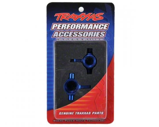 Traxxas Steering blocks 6061-T6 Aluminium left right (blue-anodized) &mdash; image 3 of 3