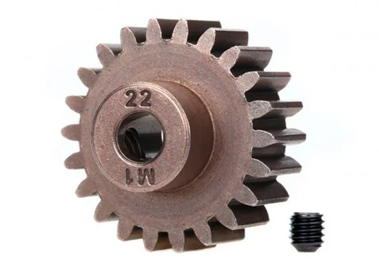 Traxxas Hardened Pinion Gear - 22T - 1 Mod Pitch - 5mm Bore (Compatible with steel spur gears) — image 2 of 2