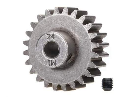 Traxxas Hardened Pinion Gear - 24T - 1 Mod Pitch - 5mm Bore (Compatible with steel spur gears) — image 2 of 2