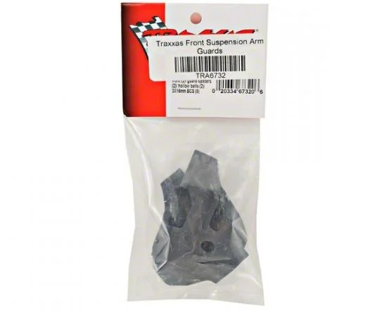 Traxxas Suspension arm guards front (2)/ guard spacers (2)/ hollow balls (2)/ 3X16mm BCS (8) &mdash; image 2 of 3