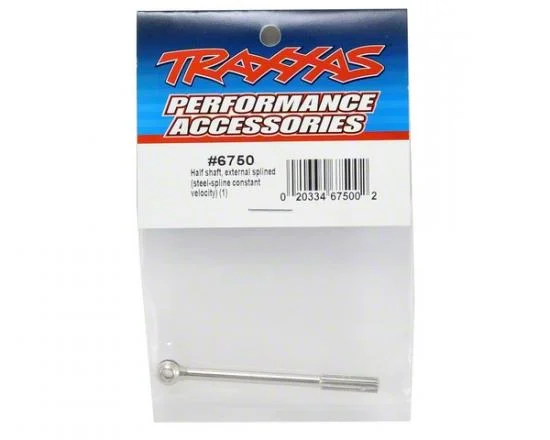 Traxxas Half shaft external splined (steel-spline constant-velocity) (1) — image 2 of 2