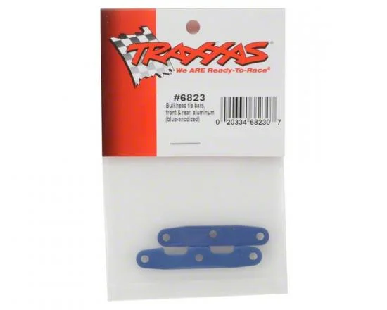 Traxxas Bulkhead tie bars front rear Aluminium (blue-anodized) — image 2 of 2