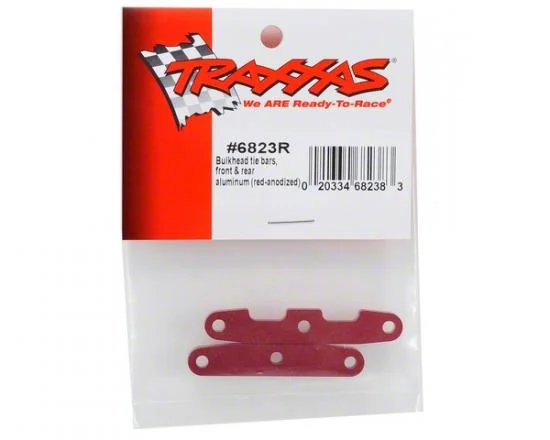 Traxxas Bulkhead tie bars front rear Aluminium (red-anodized) &mdash; image 3 of 3