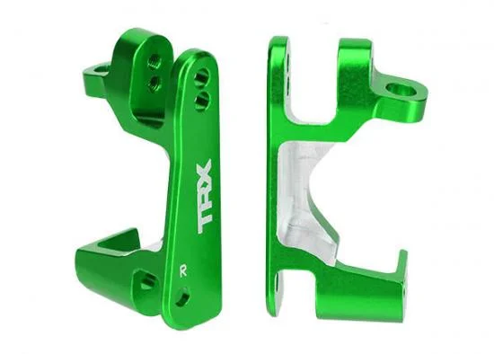 Traxxas Caster blocks (c-hubs) 6061-T6 Aluminium (green-anodized) left right — image 2 of 2