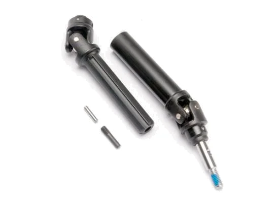 Traxxas Driveshaft assembly front heavy duty (1) (left or right) (fully assembled ready to install)/ screw pin (1) &mdash; image 2 of 3