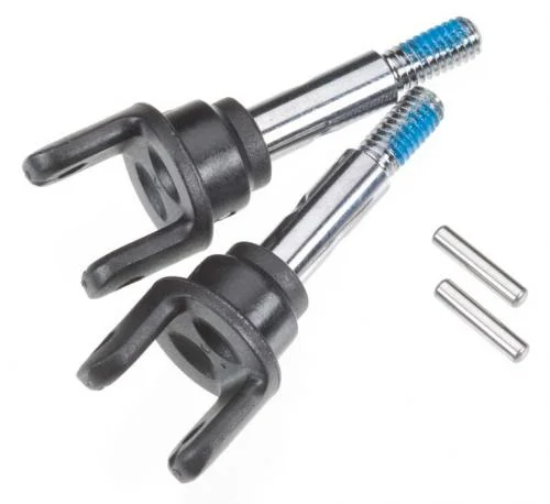 Traxxas Stub axles front heavy duty (2)/ yokes (2)/ pins (4) &mdash; image 2 of 3