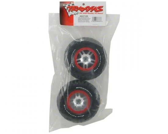 Traxxas BF Goodrich Soft Short Course Tyres on SS Chrome/Red Wheels &mdash; image 3 of 3