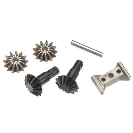 Traxxas Gear set differential (output gears (2)/ spider gears (2)/ spider gear shaft carrier support) &mdash; image 2 of 3