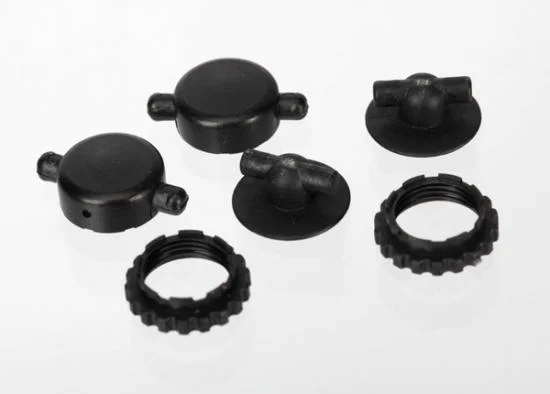 Traxxas Caps spring retainers GTR Shocks (upper cap (2) upper retainer (2) lower retainer (2) — image 2 of 3