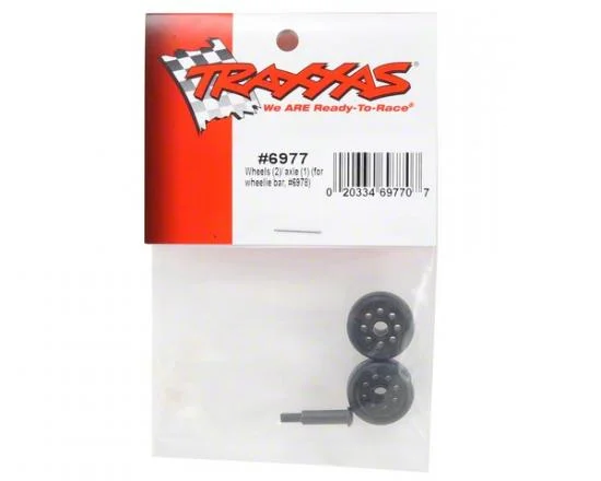 Traxxas Wheels (2)/ axle (1) (for wheelie bar 6978) — image 3 of 3
