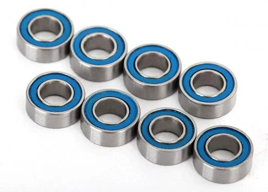 Traxxas Ball bearings blue rubber sealed (4x8x3mm) (8) &mdash; image 2 of 2