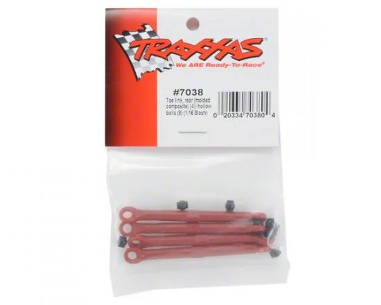 Traxxas Toe link front rear (molded composite) (red) (4)/ hollow balls (8) &mdash; image 3 of 3