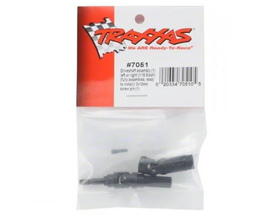 Traxxas Driveshaft assembly (1) left or right (fully assembled ready to install)/ 3x10mm screw pin (1) — image 3 of 3