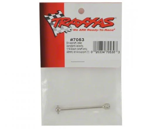 Traxxas Driveshaft steel constant-velocity (shaft only 48mm)/ drive cup pin (1) &mdash; image 3 of 3