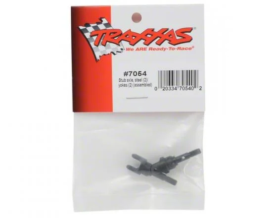 Traxxas Stub axle steel (2)/ yokes (2) (assembled) — image 3 of 3