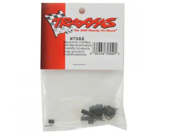 Traxxas Rebuild kit steel constant-velocity driveshafts (includes pins o-rings stub axles for driveshafts assemblies) — image 3 of 3