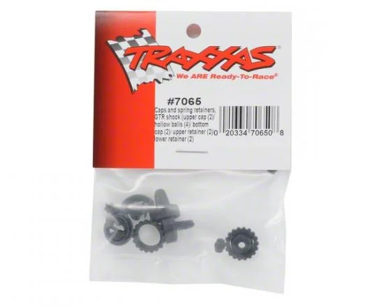 Traxxas Caps and spring retainers GTR Shock (upper cap (2)/ hollow balls (4)/ bottom cap (2)/ upper retainer (2)/ lower retainer (2) — image 2 of 2