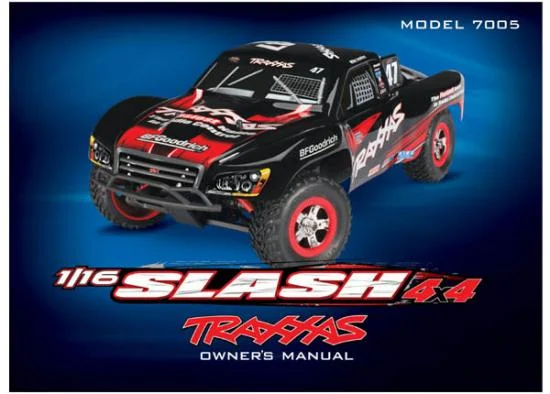 Traxxas Owners manual 1:16 Slash 4WD (model 7005) &mdash; image 2 of 2