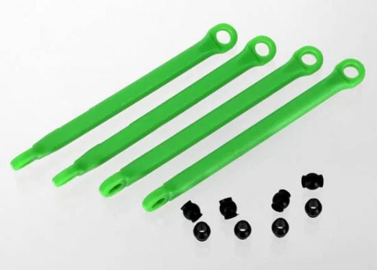 Traxxas Push rod (molded composite) (green) (4)/ hollow balls (8) — image 2 of 3