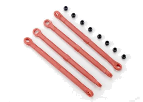 Traxxas Toe link front rear (molded composite) (red) (4)/ hollow balls (8) — image 2 of 3