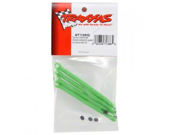Traxxas Toe link front rear (molded composite) (green) (4)/ hollow balls (8) — image 3 of 3