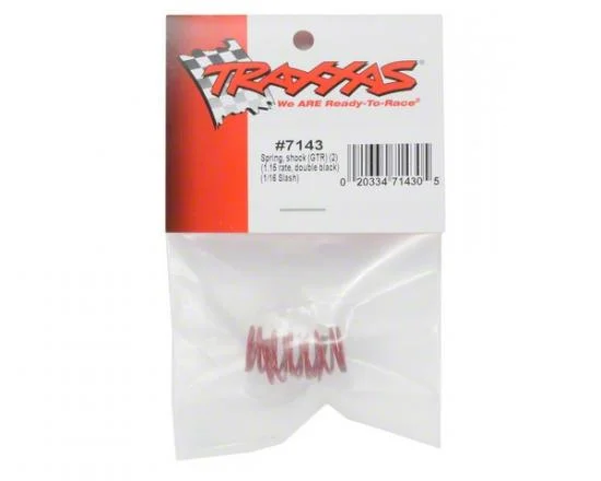 Traxxas Spring Shock (GTR) (1.02 rate double black) (1 pair) — image 2 of 2