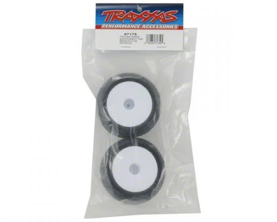 Traxxas Tires wheels assembled glued (white dished 2.2 wheels Response Pro 2.2 tires foam inserts) (2) — image 3 of 3