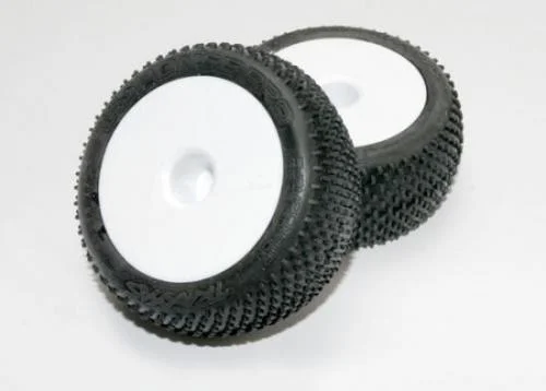 Traxxas Tires wheels assembled glued (white dished 2.2 wheels Response Pro 2.2 tires foam inserts) (2) — image 2 of 3